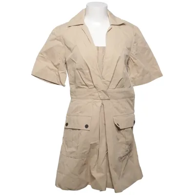 Klänning (Beige) från Sandro Bomull, Linne, Polyester