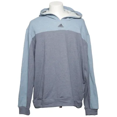 Hættetrøje (Blå, Grå) fra Adidas Bomuld, Genanvendt polyester