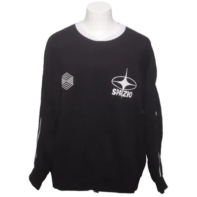 Sweatshirt (Black, White) from Yourturn Polyester, Recycled cotton