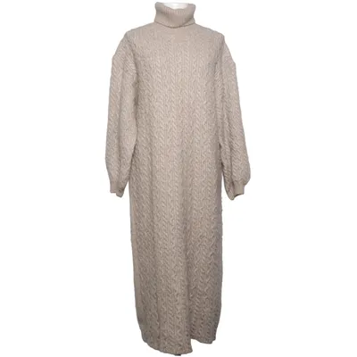 Turtleneck kjole (Beige) fra Lindex Akryl, Polyester, Uld