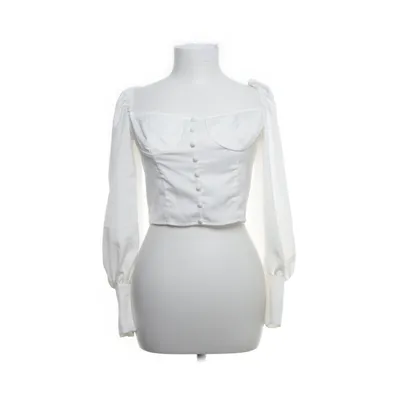 Crop top (Wit) van Nasty Gal Polyester