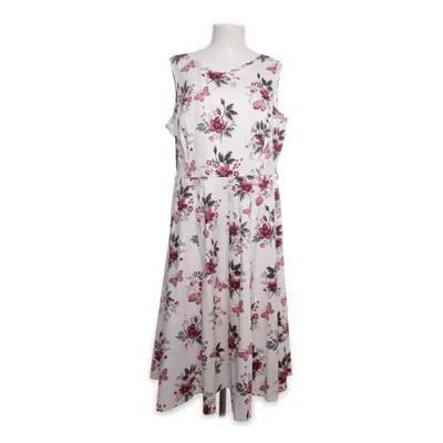 Långklänning (Vit, Rosa) från Lady Vintage Bomull, Elastan