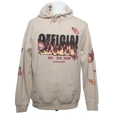 Huvtröja (Beige) från Boohoo Man Bomull, Polyester