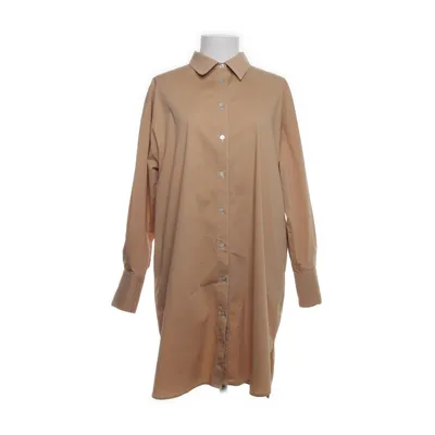 Shirt dress (Brown) from Fine Copenhagen Cotton, Elastane, Nylon