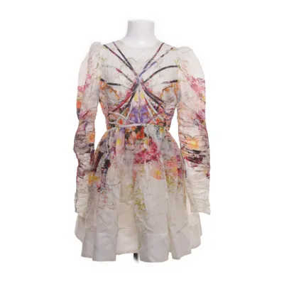 Cocktail dress (White, Multicolored) from Zimmermann Cotton, Linen, Silk
