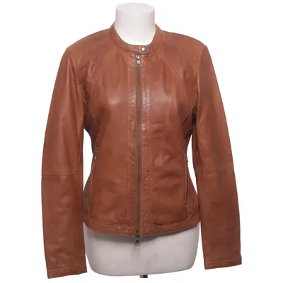 Leather jacket (Brown) from Jofama Leather, Polyester