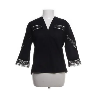 Bluse (Sort) fra Sandro Paris Bomuld, Polyester