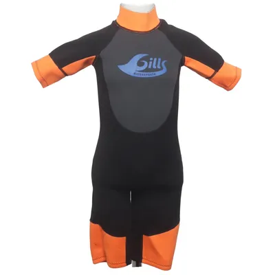 Wetsuit (Zwart, Oranje, Blauw) van Gills Watersports Polyester