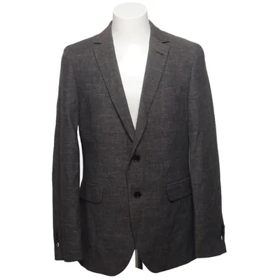 Blazer (Gris) de 2Blind2C Coton, Lin, Laine