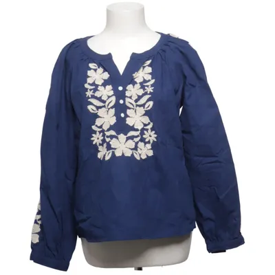 Blouse (Blue, Beige) from Sézane Cotton, Polyester