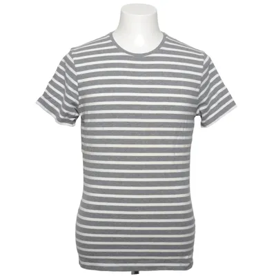 T-shirt (Grå, Vit) från Bläck Bomull, Elastan