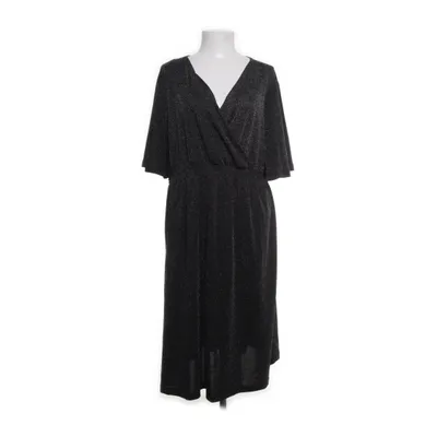 Cocktailklänning (Svart, Silverfärgad) från MyWear Woman Elastan, Metallfiber, Polyester