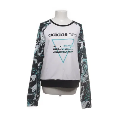 Collegetröja (Vit, Svart, Flerfärgad) från Adidas Neo Elastan, Polyester, Viskos