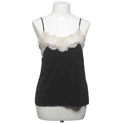 Tank Top (Black, White) from Ganni Elastane, Viscose