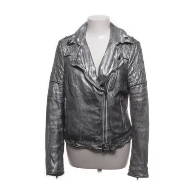 Bikerjacka (Silverfärgad) från Muu:Baa Bomull, Polyester, Mocka