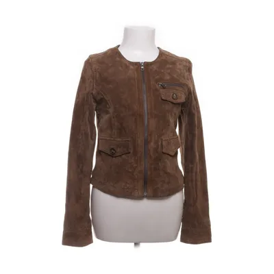 Leather jacket (Brown) from Essentiel Antwerp Cotton, Polyester, Leather