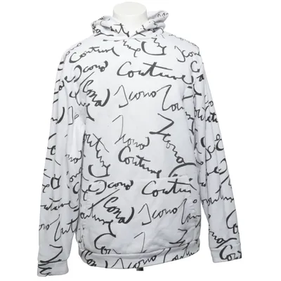 Huvtröja (Vit, Svart) från Icono Bomull, Polyester
