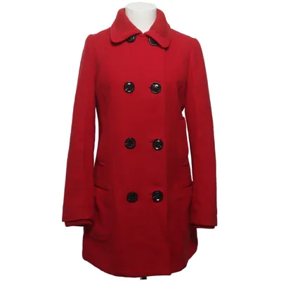 Jas (Rood) van Mango Collection Acryl, Elastaan, Polyester, Viscose, Wol