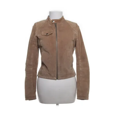 Læderjakke (Beige) fra Jofama by Kenza Læder