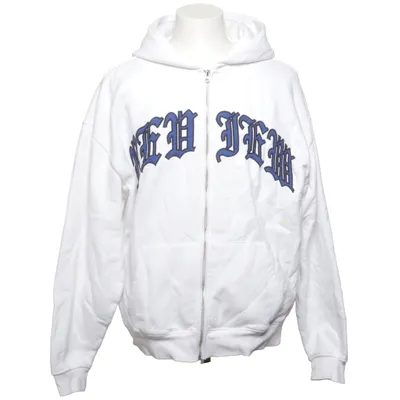 Capuchon sweater (Wit, Blauw) van Review Katoen, Polyester