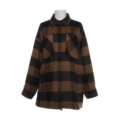 Skjortejakke (Brun, Sort) fra Divided by H&M Akryl, Polyamid, Polyester, Uld