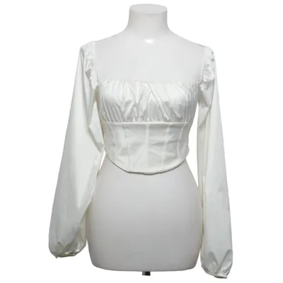 Crop top (White) from Gina Tricot Elastane, Polyester