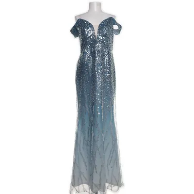 Aftenkjole (Turkis) fra Unithorse Polyester