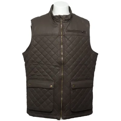 Ytterväst (Brun) från Brokared Bomull, Elastan, Polyester