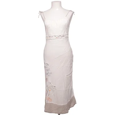 Jurk (Wit, Bruin) van Cop Copine Katoen, Viscose