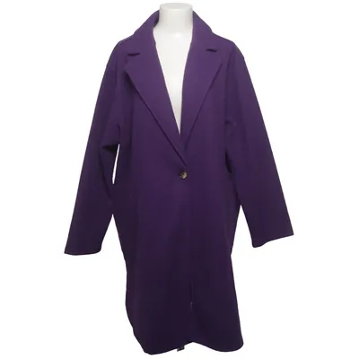Coat (Purple) from Ulla Popken Polyester, Viscose