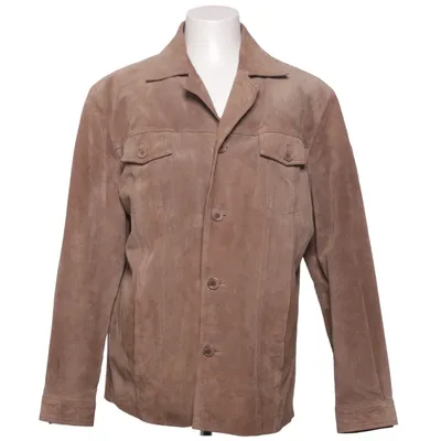 Læderjakke (Beige) fra Joyboy Læder, Polyester