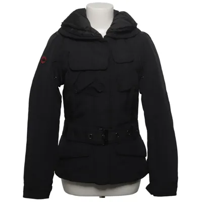 Winterjacke (Schwarz) von Museum Baumwolle, Polyamid, Polyester
