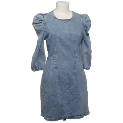 Denim jurk (Blauw) van Hello Miss Katoen, Elastaan