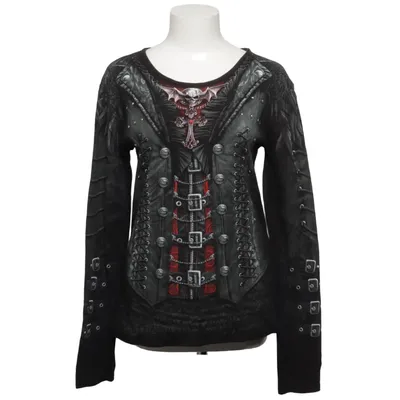 Long sleeve T-shirt (Black, Red, Gray) from Spiraldirect Cotton