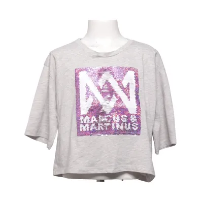 T-shirt (Grå) fra Marcus & Martinus x H&M Polyester, Bomuld