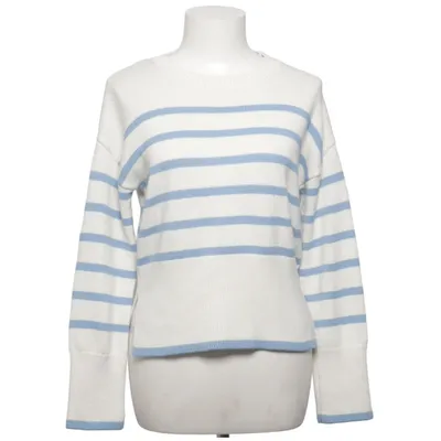 Sweater (White, Blue) from Sincerely, Jules Acrylic, Cotton, Polyester