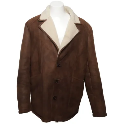 Shearlingjakke (Brun) fra Topman Akryl, Polyester