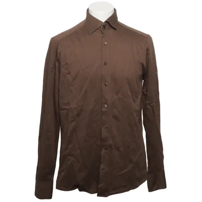 Shirt (Bruin) van Stenströms Katoen, Linnen