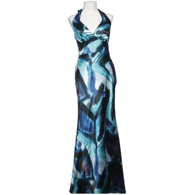 Maxi dress (Blue, Black, Multicolored) from Début Acetate, Polyester