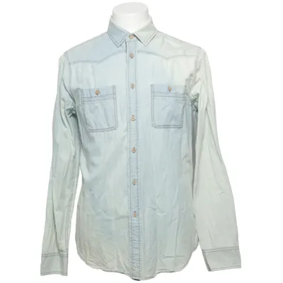 Denim shirt (Blue) from 21 Men Cotton