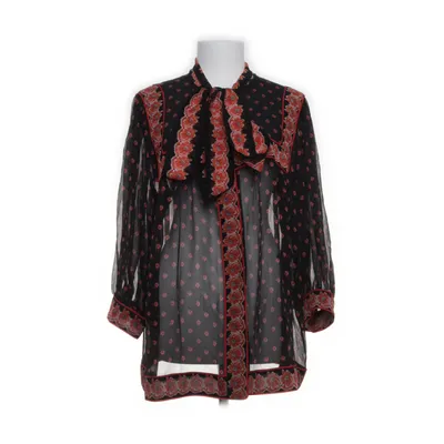 Blouse (Red, Black) from Jaeger Silk