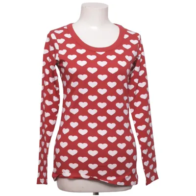 Long sleeve T-shirt (Red, White) from Blooming with Love Cotton, Elastane