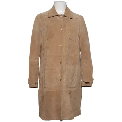 Läderkappa (Brun) från Mango Skinn, Polyester