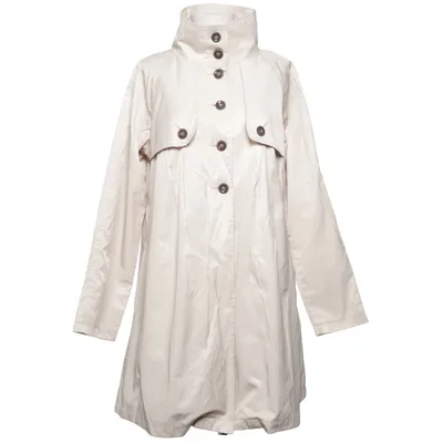 Trench coat (Beige) from Hillevi Cotton, Polyester