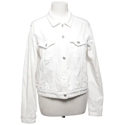 Denim jacket (White) from Mango Denim Cotton, Elastane