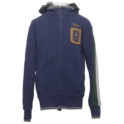 Capuchon sweater (Blauw, Meerkleurig) van Aeronautica Militare Katoen, Elastaan
