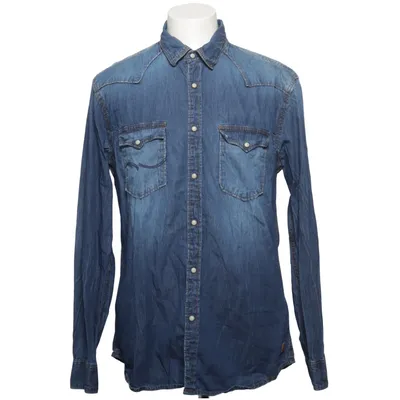 Denim shirt (Blue) from Jack & Jones Originals Cotton