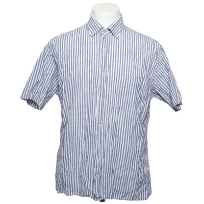 Chemise à manches courtes (Bleu, Blanc) de Seven Seas Coton