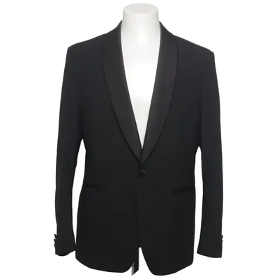 Tuxedo jacket (Black) from Royal Black Elastane, Polyester, Wool