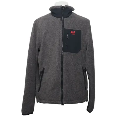Fleecejakke (Grå, Sort) fra Abercrombie Polyester